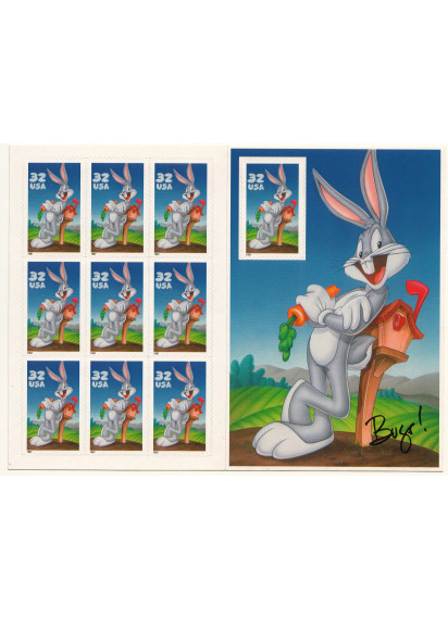 STATI UNITI 1997 Foglietto  Bugs Bunny 10 Valori